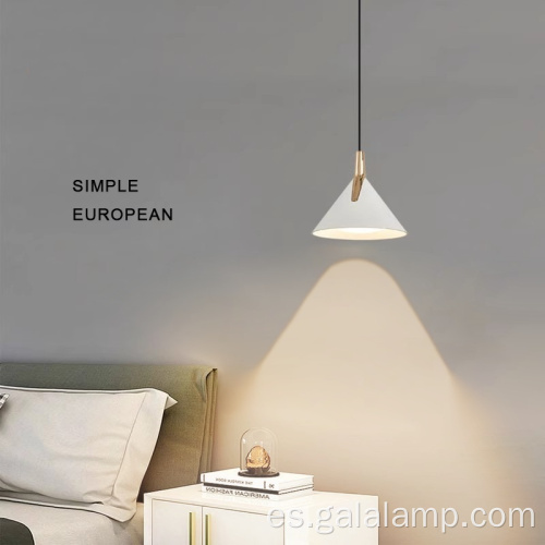 Lámpara colgante LED nórdica moderna Macaron